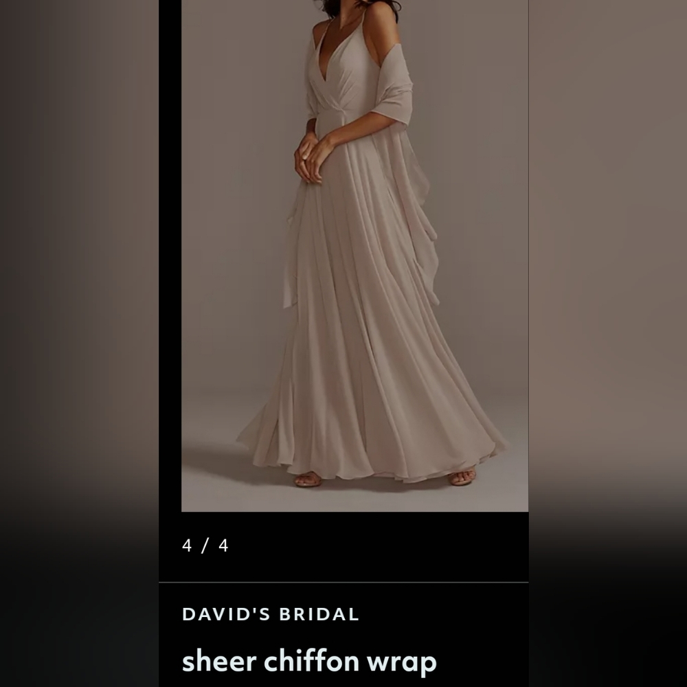Quartz sheer chiffon wrap - Picture 2 of 2